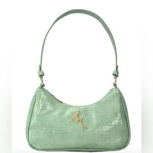 Women's Disney The Little Mermaid Croco Handbag with Ariel Metal Badge OS